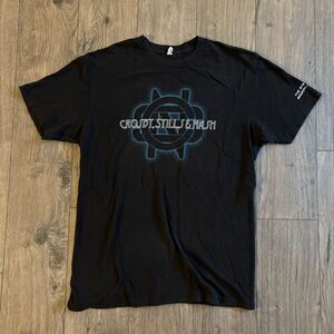 Crosby Stills & Nash Stamp‎ Stampede The system isn't broken M shirt vintage blk